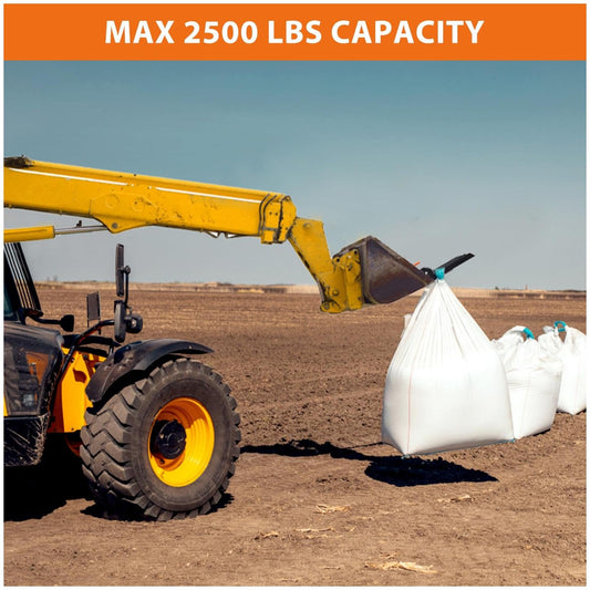 GARVEE 42" Clamp-On Debris Forks - 2500LB Capacity, 5-Tine Steel Design for Tractors & Skid Steers (Durable, Easy Install, Farm/Construction)